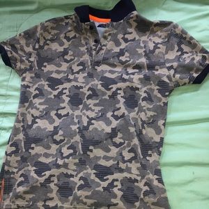 Camo polo shirt
